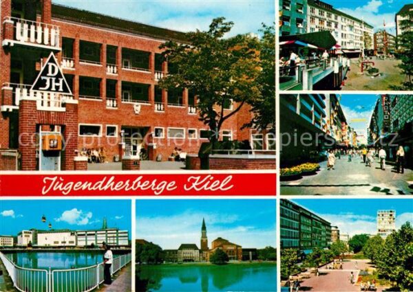 Kiel Jugendherberge Kirche Fußgängerzone