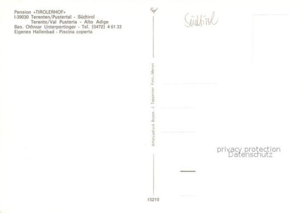 Terenten Vintl Suedtirol Pension Tirolerhof – Bild 2