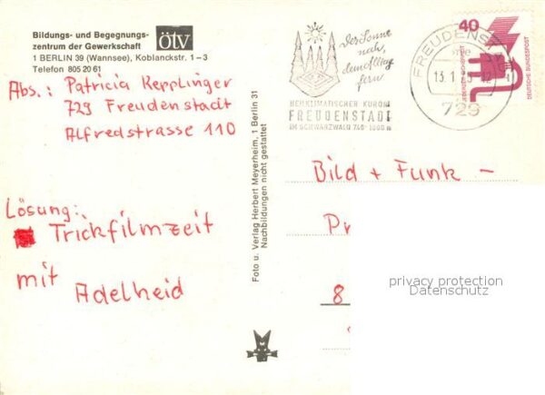 Berlin-Wannsee ÖTV Bildungs Begegnungszentrum Gewerksc – Bild 2