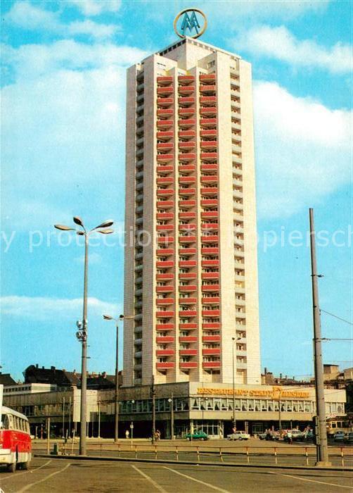 Leipzig Wohnhochhaus Wintergartenstraße Restaur