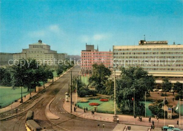 Leipzig Blick vom Hauptbahnhof in die Goethestr