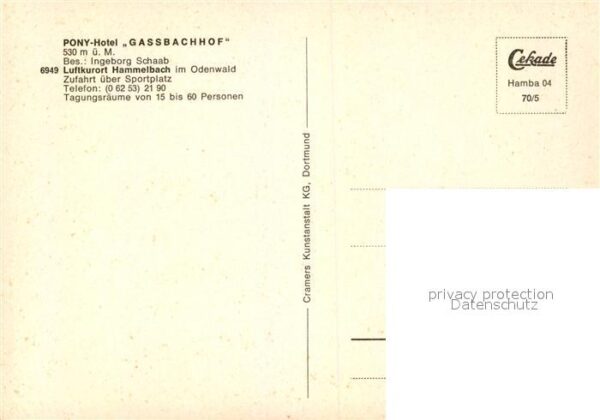 Hammelbach Pony-Hotel Gassbachhof – Bild 2