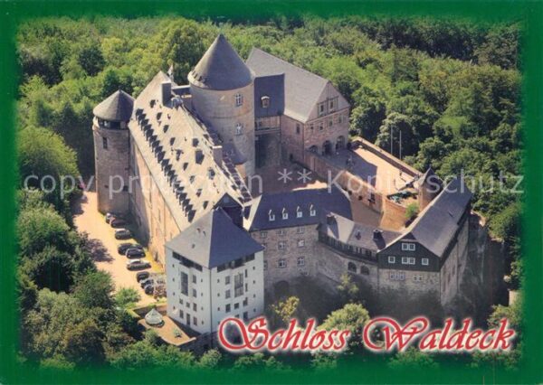 Waldeck Edersee Schloss Fliegeraufnahme Kellerwald-Eder