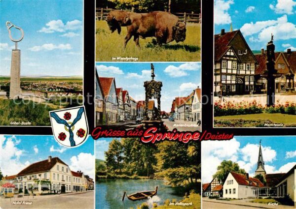 Springe Deister Marktplatz Kirche Hotel Friese Göbel-Ba