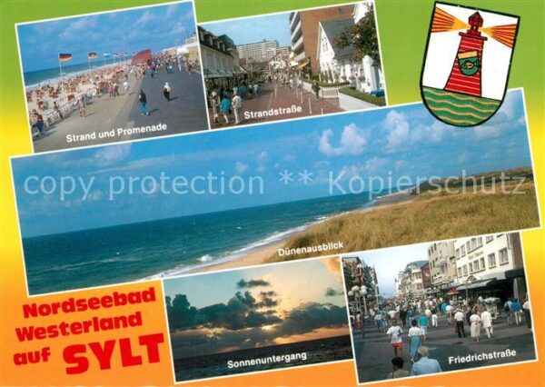 Westerland Sylt Strandstrasse Friedrichstrasse Strand P