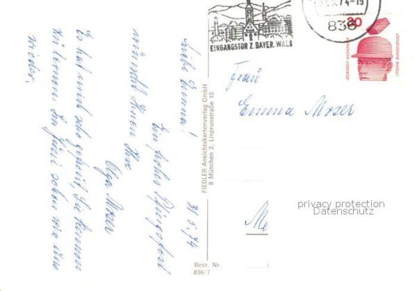 Deggendorf Donau Rathaus Stadtplatz Kirche Hafen – Bild 2