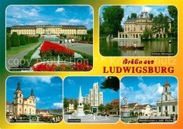 Ludwigsburg Wuerttemberg Residenzschloss Schloss Monrepos Holzma