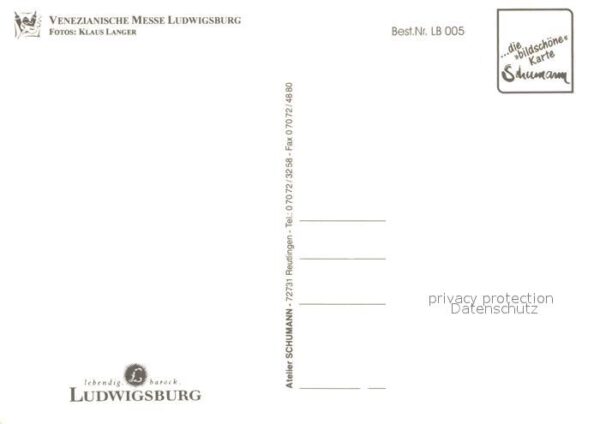 Ludwigsburg Wuerttemberg Venezianische Messe – Bild 2