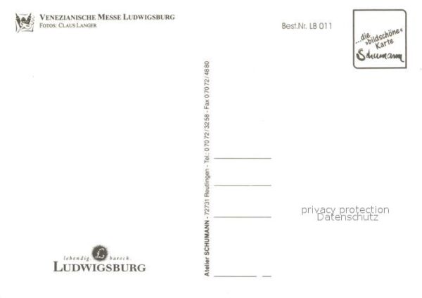 Ludwigsburg Wuerttemberg Venezianische Messe – Bild 2