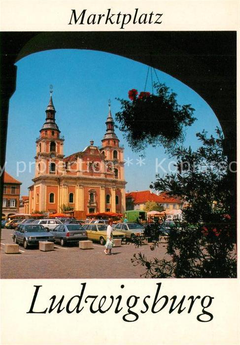 Ludwigsburg Wuerttemberg Marktplatz Evangelische Stadtkirche