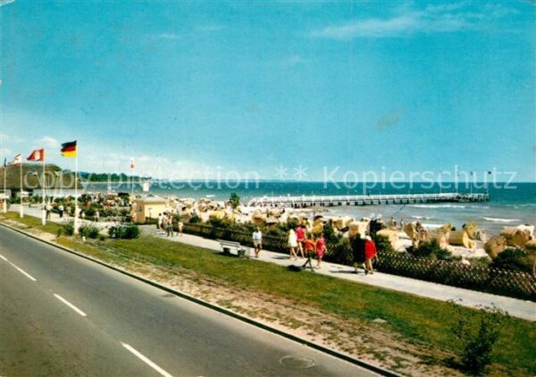 Haffkrug Ostseebad Promenade Strand