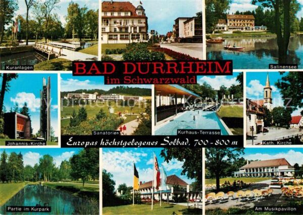 Bad Duerrheim Kuranlagen Salinensee Sanatorien Johann