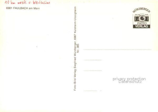 Faulbach Unterfranken Ortsansichten – Bild 2