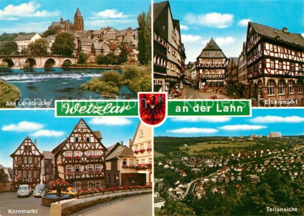 Wetzlar Alte Lahnbrücke Eisenmarkt Kornmarkt Te