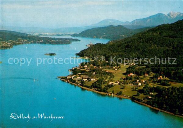 Dellach Woerthersee Fliegeraufnahme
