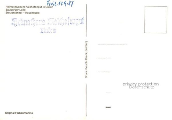 Unken Heimatmuseum Kalchofengut Stelzentänzer – Bild 2