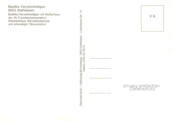 Staffelstein Fliegeraufnahme Basilika Vierzehnheilig – Bild 2
