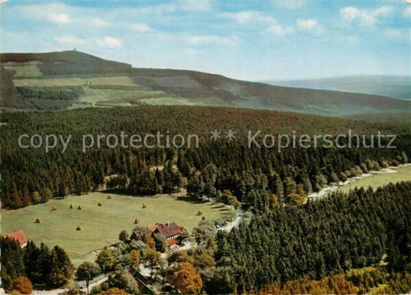 Braunlage Fliegeraufnahme Gaststätte Königskrug