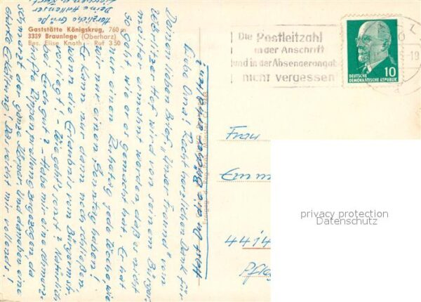 Braunlage Fliegeraufnahme Gaststätte Königskrug – Bild 2