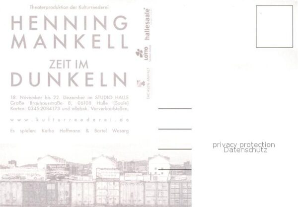 Halle Saale Henning Mankell Zeit im Dunkeln – Bild 2
