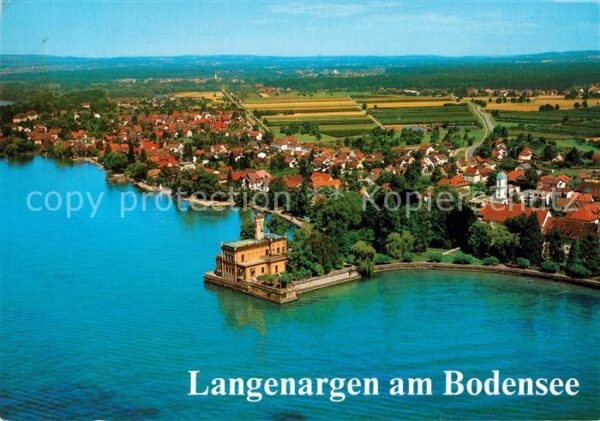 Langenargen Bodensee Fliegeraufnahme Schloss Montfort Unterd