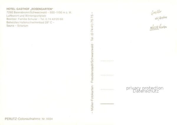 Baiersbronn Schwarzwald Hotel Gasthof Rosengarten – Bild 2