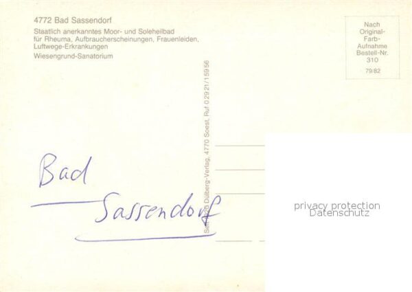 Bad Sassendorf Wiesengrund Sanatorium – Bild 2