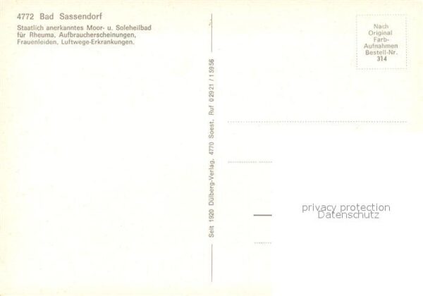 Sassendorf Bad Sanatorium Rosenau Saline – Bild 2