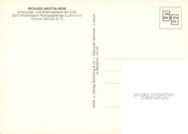 Hilchenbach Richard Martin Heim Erholungs und Bildu – Bild 2