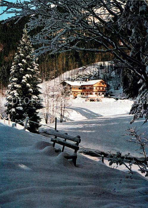 Rottach-Egern Sutten Berg Gasthaus Moni Alm Winter