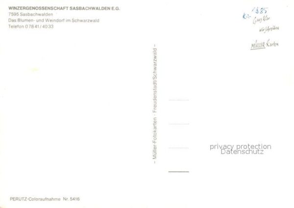 Sasbachwalden Winzergenossenschaft Sasbachwalden – Bild 2