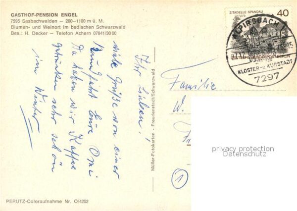 Sasbachwalden Gasthof Pension Engel – Bild 2