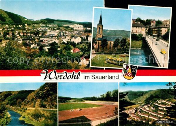 Werdohl Panorama Kirche Uterlingsen Autobrücke