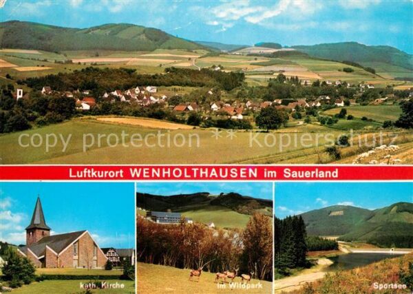 Wenholthausen Panorama Katholische Kirche Wildpark Sp