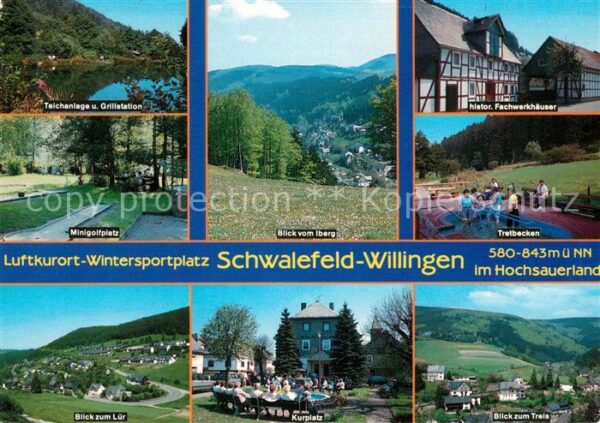 Schwalefeld Minigolfplatz Tretbecken Kurplatz Teich