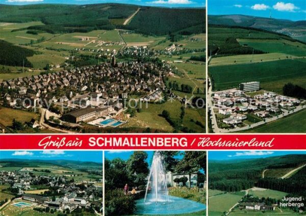 Schmallenberg Fliegeraufnahme Jugendherberge Panorame