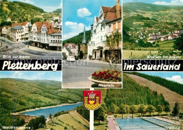 Plettenberg Bracht  Panorama Maiplatz Oestertalsper