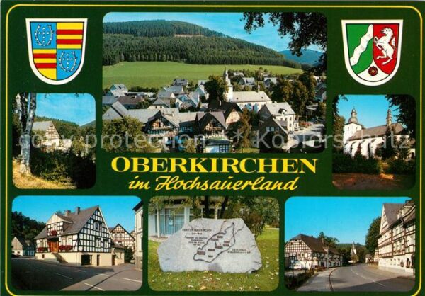 Oberkirchen Sauerland Kirche Panorama Fachwerk