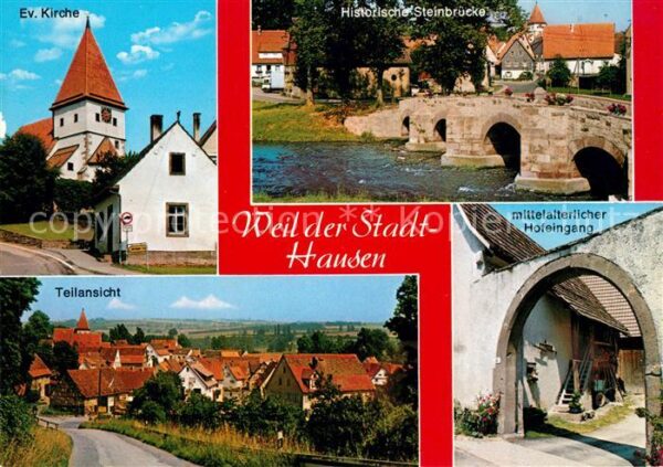 Hausen Weil Stadt Evangelische Kirche Historische Steinbr