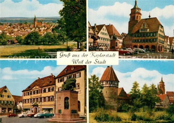 Weil der Stadt Rathaus Marktplatz Kepler Denkmal Stadt