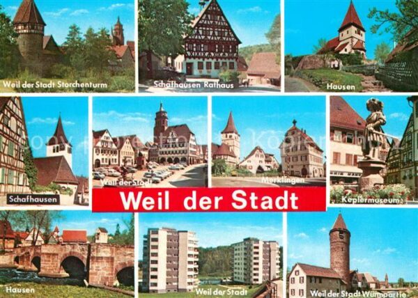 Weil der Stadt Storchenturm Schafhausen Rathaus Hausen