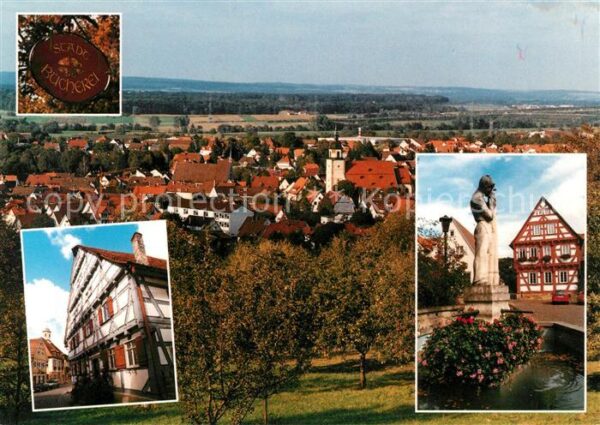 Weilheim Teck Panorama Kirche Brunnen Bücherei