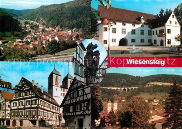 Wiesensteig Fachwerkhäuser Viadukt Panorama