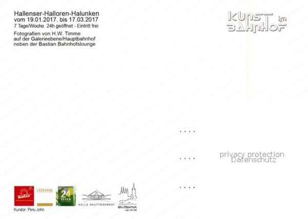 Halle Saale Hallenser Halloren Halunken Kunst am Ba – Bild 2