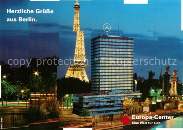 Berlin Europa Center Nachtaufnahme