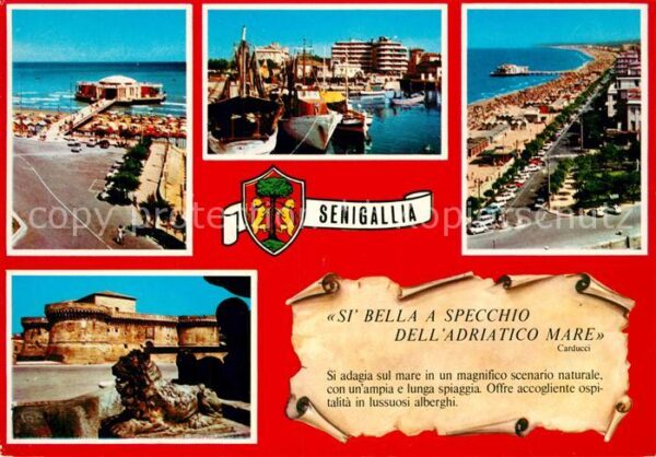 Senigallia Hafen Fliegeraufnahme Strandpromenade