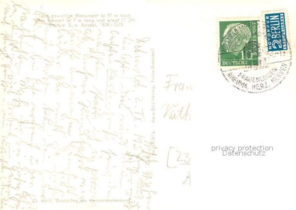 Detmold Fliegeraufnahme Hermannsdenkmal – Bild 2