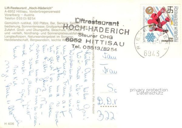 Hittisau Vorarlberg Lift-Restaurant Hoch-Häderich – Bild 2