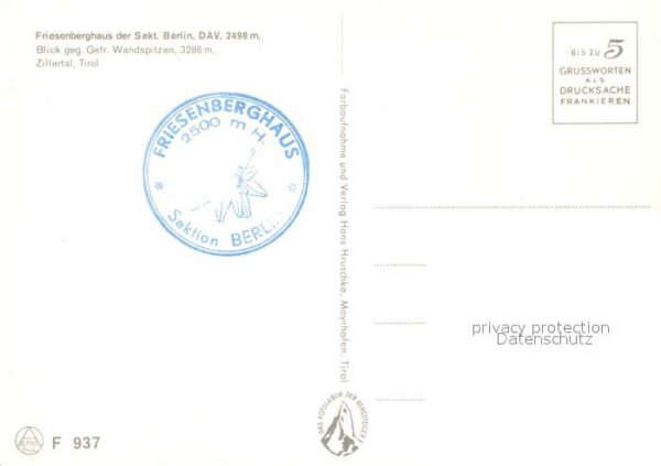 Friesenberghaus Gefr. Wandspitze – Bild 2