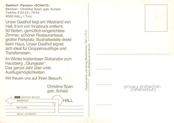 Hall Tirol Gasthof Schatz – Bild 2